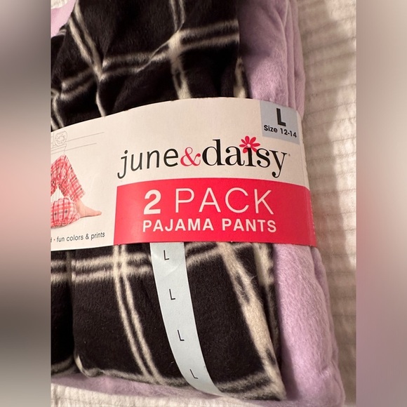 June & Daisy 2 Pack Pajama Pants - NWT - Size L - Picture 5 of 5